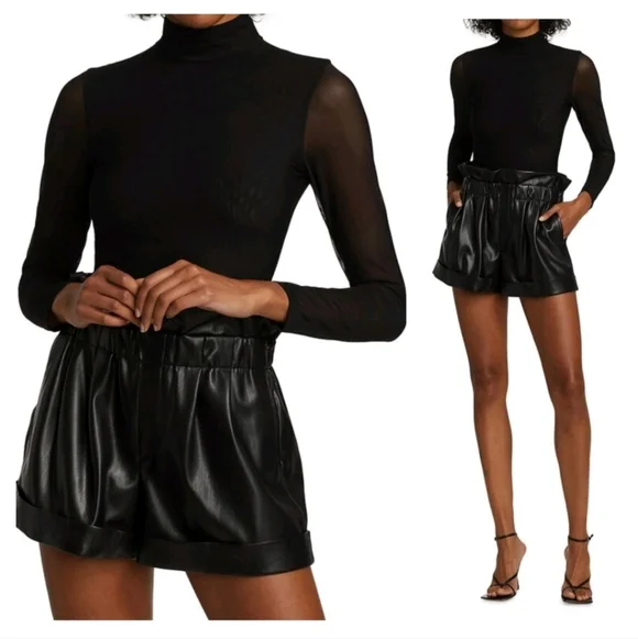 Alice + Olivia Clarinda Turtleneck Long Sleeve Bodysuit Size XL NWT $395 - Picture 9 of 16